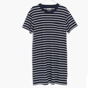 Madewell Striped Pocket Tee Dress (Size Medium)